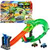 Hot Wheels Monster Trucks - Sharks vs. Dinos Dragon Destruction, set con veicoli Great Bite e Rageasaur inclusi, sconfiggi il nemico cyborg, giocattolo per bambini, 4+ anni, JGB06