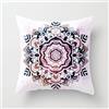HNDXLHH Cuscini per Divano 40x40 Mandala Multicolore Cuscini per Divano Cotone Biancheria Guanciali Letto, con Cerniera Invisibile Cuscino Letto Moderni Federe Cuscini per Divano Soggiorno