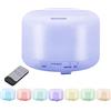 IDOR STORE DIFFUSORE PROFUMO UMIDIFICATORE 500ML D'ARIA Purificatore AMBIENTI LED RGB AROMATERAPIA OLI Essenziali CROMOTERAPIA CON TELECOMANDO
