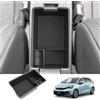 BIXUAN Jazz 2024 compatibile con Honda Jazz IV 2020-2024 2025 2026 Cassetto portaoggetti per la console centrale, supporto per bracciolo, organizer, vassoio, supporto per bracciolo, vano portaoggetti