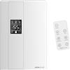 MONHOUSE Deumidificatore Per La Casa - Serbatoio Da 2200 Ml - Telecomando, Modalita Di Sospensione, Display A Led, Spegnimento Automatico - Silenzioso Assorbitore Di Umidita Elettrico - Bianco
