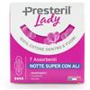 Lady Presteril Assorbenti Notte Super con Ali, 7 assorbenti