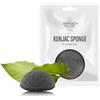 Farmacia Delle Erbe Konjac Sponge con Carbone di Bambù Spugna Detergente,1 Pezzo