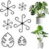 Colexy 16 Pezzi Supporto per Piante Plastici, Anelli di Sostegno da Giardino,Diverse Misure,Fermagli per Piante da Interno a Supporto di Piante, Fiori, Rose, Pomodori(Nero)
