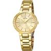 Festina Orologio Donna F20687/2 Outlet cassa di Acciaio inossidabile 316l Oro cinturino in Acciaio inossidabile 316l Grigio