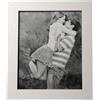 DRW - Set di 2 portafoto in legno MDF e carta per foto da 20 x 25 cm bianco