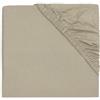 Jollein 511-507-67058 - Lenzuolo con angoli elasticizzati per lettino, in jersey, colore verde oliva (60 x 120 cm)