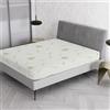 Italian Bed Linen Coprimaterasso Matrimoniale 170x200cm, Copri Materasso Letto con Trattamento Estratto Dalle Foglie Di Aloe Vera