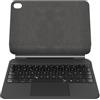 Belkin Tastiera Pro con custodia per iPad 10 generazione 10,9 pollici con supporto magnetico, controllo multi-gesto, fissaggio Apple Pencil, QWERTZ, tasti multimediali, tastiera iPad per iPad 10,9