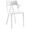KARTELL sedia con braccioli AI - THE FIRST CHAIR CREATED BY A.I. BIANCA - 1x5886-BI