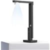 CZUR Lens 12 MP USB-Scanner Mobile per Documenti, Webcam + Scanner Pieghevole 2-in-1, Alta Risoluzione, Scansione Fino a A4, Multilingue OCR per Windows e macOS (Lens 1200)