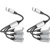 MOGOOD Cavo adattatore da USB C maschio a 3 porte USB femmina, da tipo C a 3 porte tipo A 2.0, convertitore convertitore multiplo, per MacBook, iPad Pro Air, Microsoft Surface Go, PC, laptop