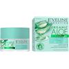 Eveline Cosmetics Gel Viso Idratante e Opacizzante con Aloe Organica e Collagene per Pelle Normale e Mista - Formula Vegana, 50ml