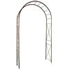 Louis Moulin 3186 Arca Giardino con decoro Rombo Metallo Ferro Vecchiato, 130 x 250 cm