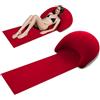 Generico Materassino Da Spiaggia Con Cuscino Gonfiabile - Materassino Da Campeggio Portatile, Pieghevole Sdraio In PVC Floccato Antisabbia Per Prendere Il Sole, Abbronzarsi, Campeggio, Escursioni, Picnic