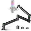 Aokeo Braccio Microfono,Aokeo AK-58i Braccio Sospensione Boom da Scrivania a Profilo Basso,Supporto per Blue Yeti,Snowball iCE,HyperX QuadCast,SoloCast,Elgato Wave,Ecc