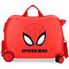 Marvel Disney Spiderman Authentic Valigia da Cabina, bagaglio a mano, realizzato in ABS, materiale resistente e leggero, quattro ruote doppie a rotazione multidirezionale, chiusura numerica, rosso,