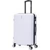 CELIMS - Valigia Media Bianca Rigida con 4 Ruote Leggera Stiva 20kg 65cm | Serratura Integrata | ABS | Valigia Media con 4 Ruote 65cm | Valigia Week-End | Bianco