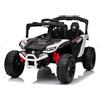 RELAX4LIFE Auto Elettrica Grande a 2 Posti per 2 Bambini con Telecomando, Velocità Alta, Fuoristrada a, Con Volante e Pedale, Clacson, Musica, Luci a LED, Ruota Resistente all'Usura (BIANCO)
