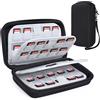 Joogee Custodia Porta Giochi 80 Slot, Custodia Schede di Gioco Compatibile per Nintendo Switch/OLED/Lite Grande Capacità Protettiva Borsa Scheda di Giochi Portatile Compatibile per Switch 3DS Nero