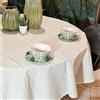 Manifattura Tessile Tovaglia Grandi Tavoli Antimacchia Cotone Resinato Larghezza 180 - Beige, Ovale x8 220