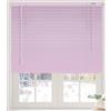 Generic 25MM Tenda Veneziana 60 80 100 120 140 160cm in Alluminio, Tende su Misura Oscurante, Veneziane da Interno per Privacy e Protezione, per casa, ufficio, bagno, camera da letto Veneziana(Pink)