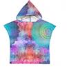 Proumhang Poncho da Surf/Bagno/Piscina/Spiaggia per Bambini,Asciugamano con Cappuccio in Microfibra,Accappatoio da Spiaggia,Asciugamani Poncho con Cappuccio per Ragazzi e Ragazze Modalità 11 75x60cm