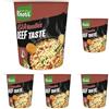 Knorr Noodles Beef Taste, Noodles Istantanei, Beef Taste, Pronti in 3 Minuti, Spezie Selezionate - 63 gr (Confezione da 5)