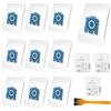 TINA.WIN 10 Sacchetti Per Aspirapolvere Miele Gn，Sacchetto Polvere Gn Compatibili Con Miele Hyclean Pure Gn Classic C1 C2 C3, S2 S4 S5 S6 S8 Serie Aspirapolvere Sacchetti Di Ricambio Con 3 Filtri Di Scarico