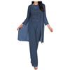 Leader of the Beauty Pantaloni da sposa taglie forti da donna per madre dello sposo da sera formale set da 3 pezzi vestito da festa, Marina Militare, 48