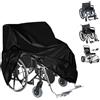 Rilime Copertura per sedia a rotelle, impermeabile per sedia a rotelle manuale e sedia a rotelle elettrica, copertura antipioggia pieghevole per sedia a rotelle elettrica con tessuto Oxford 210D (115 x 75 x