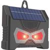 Kexpery Dissuasore ad ultrasuoni per animali a energia solare, dispositivo deterrente per cervi, con luce lampeggiante a LED, per cani, scoiattoli, puzzole, gatti, impermeabile, per scoiattoli,