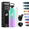 KollyKolla Bottiglia Termica Bambini 500ml, Borraccia con Cannuccia, a Prova di Perdite, senza BPA, Borraccia Termica a Doppia Parete, Facile Pulizia, per Bambini, Sport, Palestra, Viaggio, Gym