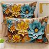 PETTI Artigiani Italiani - Coppia di Federe Cuscino 40x60 cm in Microfibra, Cuscini Arredo Camera da Letto, Divano, Salotto, Set 2 Fodere Copricuscino, Federa Floreale 05 16, 100% Made in Italy