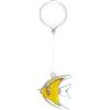 LEONARDO HOME Leonardo MARE 059057 - Pesce in vetro, 5,6 cm, colore: Giallo