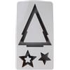 Rayher Stampo silicone albero lumino e stelle, 14,5x26x4cm, 3 forme, box 1pz, 36169000