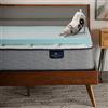 Serta ThermaGel - Coprimaterasso in memory foam, 5 cm, doppio, colore: blu