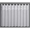 Gardinia Sehlbach Tenda bistrot in voile Dolly con bordo ricamato, Bianco, 135 x 75 cm, Ricamo elegante, Opaca, Traslucida, Montaggio semplice