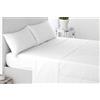 Miracle Home. Federa 100% microfibra spazzolata, rivestimento superiore, anti-peeling. 70X50. Include 2 unità. Letto 135. Bianco
