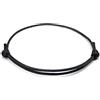 EVEMATE [2 Pezzi] Braccialetto semplice e discreto | Fascia da surf sottile fatta a mano in cotone cerato | Bracciale dell'amicizia regalo | Molti colori
