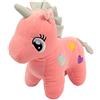 Boosns Peluche Unicorno Giocattolo Animale Farcito Qualità Super Soft (Rosso, 30 cm)