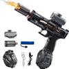 DONGZQAN Pistola Ad Acqua Potente Elettrica, Electric Water Gun, Pistola Ad Acqua Con Effetti Speciali Lampeggianti a Led, Giocattolo per Feste Estive in Piscina e Spiaggia