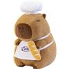 shownicer Peluche Capybara - Peluche Kawaii Capybara - Cuscino in peluche - Regalo per adulti e bambini dai 3 anni in su (cuoco, 25 cm)