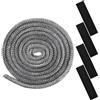 Yudobliss Guarnizione Stufa a Legna, Guarnizione per Porta Stufa, 14mm x 3m, con 4 Pezzi di Nastro per Alte Temperature, Stufa a Legna in Fibra di Vetro, per Stufe, Tubi Di Forni, Porta del Forno, Camino
