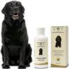 101 love for pet LINEA 101 - Shampoo Naturale 250ml per Cani Manto Scuro o Nero, Concentrato Vegetale, Elimina Sporco e Odori, Lucida e Esalta il Colore, Formula Lenitiva e Rinfrescante, Senza Parabeni, Made in Italy