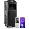 Klarstein Condizionatore Portatile, 4in1: Climatizzatore Portatile Casa, Aria Condizionata Portatile, Condizionatore Casa Aria Calda e Fredda, BTU 9000/2,6kW, Classe A, Night Mode, Smart App, Nero