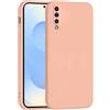 Mixroom - Cover Custodia Case per Samsung Galaxy A50 / A30S / A50S Protezione Fotocamera in Silicone TPU Morbido Opaco Bordi Piatti Colore Rosa