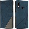 SONWO Cover per Huawei P Smart Z/Huawei Y9 Prime 2019 Custodia, Flip Caso in PU Pelle Case Cover Premium Portafoglio Custodia per Huawei P Smart Z/Huawei Y9 Prime 2019, Slot per Schede, Blu