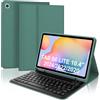 WAVATA Tastiera per Samsung Galaxy Tab S6 Lite 10.4 2024/2022/2020, Custodia Tastiera per Samsung Tab S6 Lite Magnetica Bluetooth Rimovibile QWERTY Layout Italiano, Verde scuro