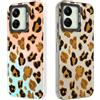 Tedyhulle Pack of 2 Phone Case For Xiaomi Redmi 13C 4G/Redmi 13C 5G/ POCO C65, Aesthetic Leopard Pattern, Hard Back Cover With TPU Soft Bumper Shockproof Protective Case